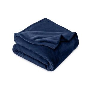 Luxurious Navy Blue Fleece Blanket
